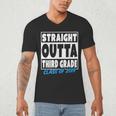Straight Outta Third Grade Class Of 2019 Graduation Men's V-Neck T-Shirt
