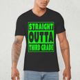 Straight Outta Third Grade Graduation Class Men's V-Neck T-Shirt