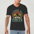 Strong Dad Workout Weight Lifting Father's Day Men's V-Neck T-Shirt