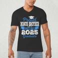 Super Proud Bonus Brother Of 2025 Graduate Graduation Family Men's V-Neck T-Shirt