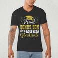 Super Proud Bonus Son Of 2025 Graduate Graduation Family Men's V-Neck T-Shirt