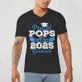 Super Proud Pops Of 2025 Graduate Senior Graduation Family Men's V-Neck T-Shirt