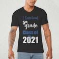 I Survived 5th Grade Class Of 2021 Quarantined Graduation 2 Men's V-Neck T-Shirt