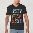 I Survived 5th Grade Graduation Class 2023 Elementary Men's V-Neck T-Shirt