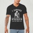I Survived AP Calculus AB Graduation Senior 2025 Men's V-Neck T-Shirt