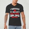 I Survived My Brother's High School Diploma Graduation Men's V-Neck T-Shirt