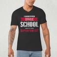 I Survived Catholic School Shirt Catholic Graduation Men's V-Neck T-Shirt