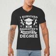 I Survived My Daughter's Master's Degree Graduation Men's V-Neck T-Shirt