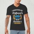 I Survived My Girlfriend's Bachelor's Degree Graduation Men's V-Neck T-Shirt