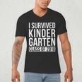 I Survived Kindergarten Class Of 2018 Graduation Shirt Men's V-Neck T-Shirt