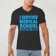 I Survived Medical School Class Of 2018 Graduation Men's V-Neck T-Shirt