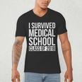 I Survived Medical School Class Of 2018 Graduation Shirt Men's V-Neck T-Shirt