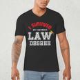 I Survived My Partner's Law Degree Graduation Shirt Men's V-Neck T-Shirt