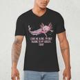 Im Only Talking To My Axolotl Today Salamander Introvert Men's V-Neck T-Shirt