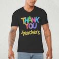 Thank You Teacher Appreciation Graduation Men Women Girls Kids Men's V-Neck T-Shirt