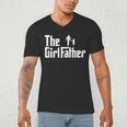 Threadrock The Girl Father Dad Of Girls Daddy Daughter Men's V-Neck T-Shirt