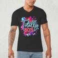 Totally 80's Colorful Retro 1980s Style Nostalgia Vibe Men's V-Neck T-Shirt