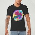 Totally 80's Tie Dye Retro Vibes 1980s Style Nostalgia Men's V-Neck T-Shirt