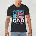 Touchdown Or Tutu Dad Loves You Gender Reveal Family Men's V-Neck T-Shirt