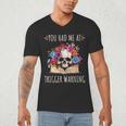 You Had Me At Trigger Warning Smut Books Dark Romance Skull Men's V-Neck T-Shirt