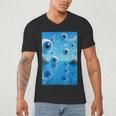 Trippy Weirdcore Frutiger Aero Surreal Eyeballs Y2K Men's V-Neck T-Shirt