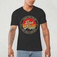 I Have Two Titles Dad & Pops I Rock Them Both For Grandpa Men's V-Neck T-Shirt