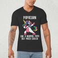 Unicorn Dad Girl Birthday Party Clothing Papacorn Men's V-Neck T-Shirt