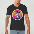 Unicorn University Graduation Graduating School Girl Cute Men's V-Neck T-Shirt