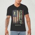 USA American Flag Archery Dad Men's V-Neck T-Shirt