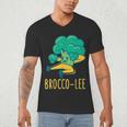 Vegetable Word Game Dad Joke Brocco-Lee Broccoli Men's V-Neck T-Shirt