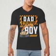 Vehicle Construction Excavator Dad Of The Birthday Boy Small Men's V-Neck T-Shirt