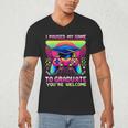Video Gamer Graduate Graduation Grad Gaming Men's V-Neck T-Shirt