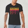 Vintage 1997 Retro Style 90's Born Nostalgia Vibes Birthday Men's V-Neck T-Shirt