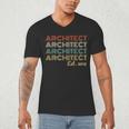 Vintage Architect Est 2018 Graduation 2018 Men's V-Neck T-Shirt