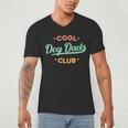 Vintage Cool Dog Dads Club Father's Day Dog Lover Men's V-Neck T-Shirt Vintage Cool Dog Dads Club Father's Day Dog Lover Men's V-Neck T-Shirt