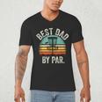 Vintage Disc Golf Dad Best Dad By Par Disk Golf Men's V-Neck T-Shirt Vintage Disc Golf Dad Best Dad By Par Disk Golf Men's V-Neck T-Shirt