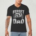 Vintage Ferret Dad Ultimate Pet Lover Ferret Owner Men's V-Neck T-Shirt