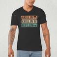 Vintage Grill Dad Grilling Chilling Refilling Men's V-Neck T-Shirt