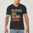Vintage Husband Dad Colonel Legend Retro T-Shirt Men's V-Neck T-Shirt Vintage Husband Dad Colonel Legend Retro T-Shirt Men's V-Neck T-Shirt