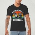 Vintage Retro Classically Trained Video Game 90s Nostalgia Men's V-Neck T-Shirt Vintage Retro Classically Trained Video Game 90s Nostalgia Men's V-Neck T-Shirt