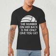 Volleyball Dad MoM Daughter Back Number Men's V-Neck T-Shirt