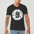 Volleyball Player 9 Volleyball Mom Dad Jersey Number 9 Men's V-Neck T-Shirt