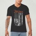 Welder Dad Like A Normal Dad Only Cooler USA Flag Welding Men's V-Neck T-Shirt
