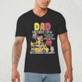 The Wheels On The Bus Dad Birthday Crew Party Toddler Kids Men's V-Neck T-Shirt