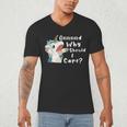 And Why Should I Care Sarcastic Unicorn Dad Mom Men's V-Neck T-Shirt