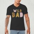 Wild Wild Dad Two Wild Birthday Outfit Zoo Birthday Animal Men's V-Neck T-Shirt
