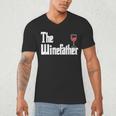 The Winefather Red Wine Tasting Fathers Day Dad Men's V-Neck T-Shirt