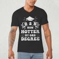 Women's Groovy Nurse BSN Now Hotter By One Degree Graduation BSN RN Men's V-Neck T-Shirt