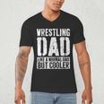 Wrestling Dad Shirt Men Fathers Day Wrestling Dad Men's V-Neck T-Shirt