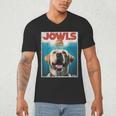 Yellow Lab Jowls Top Labrador Retriever Dog Mom Dad Men's V-Neck T-Shirt